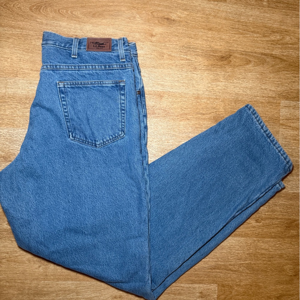 L.L. Bean Men's Straight Blue Jeans